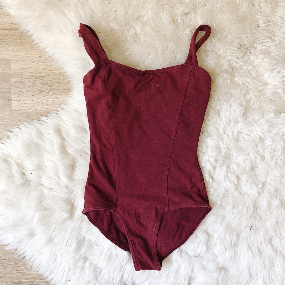 Natalie Maroon Leotard